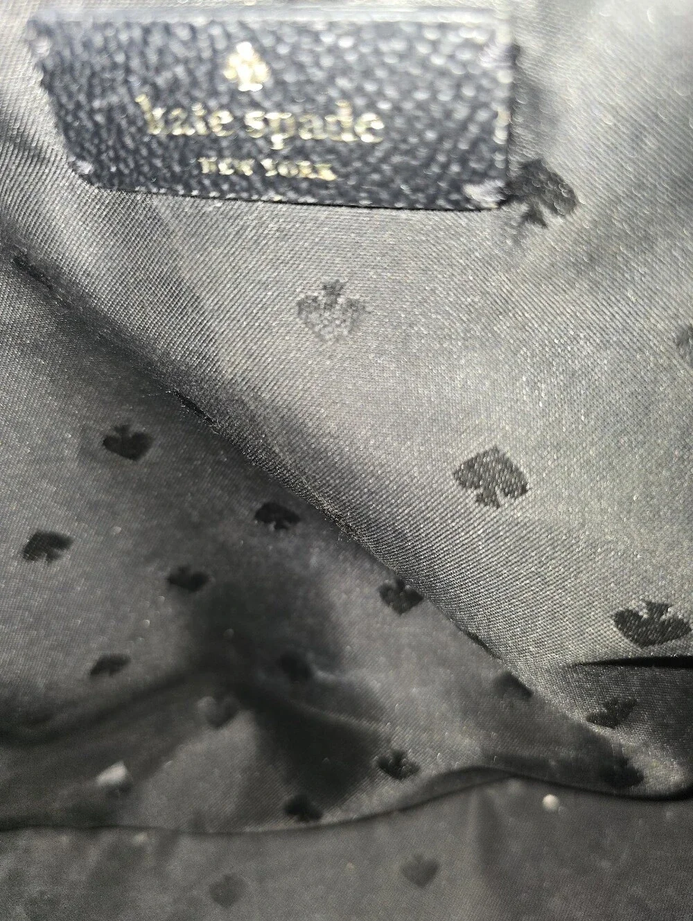 Kate Spade Lori Black Pebbled Leather Tote Bag